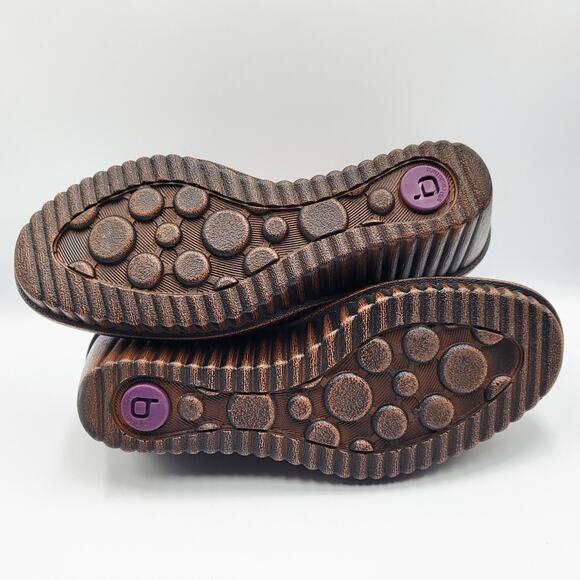 Bionica Destiney Camel Brown Suede Slouch Ankle Wedge Boots Women’s Size 7M - Picture 7 of 9